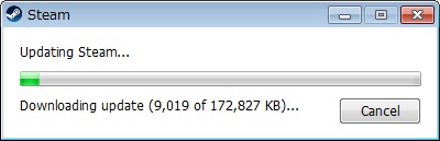 Steamアプリのアップデート